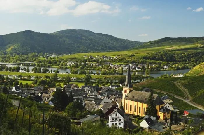 Framed Print : View of Senheim and Moselle River (Mosel), Rhineland-Palatinate, Germany, Europe Framed Print : View of Senheim and Moselle River (Mosel), Rhineland-Palatinate, Germany, Europe