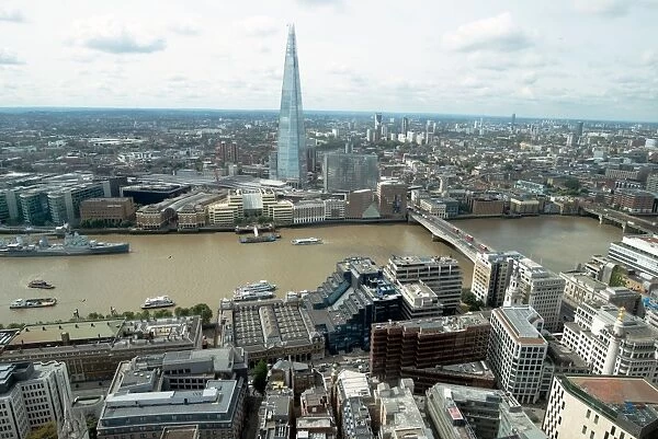 View towards the Shard from the Sky Garden, London, EC3, England, United Kingdom, Europe