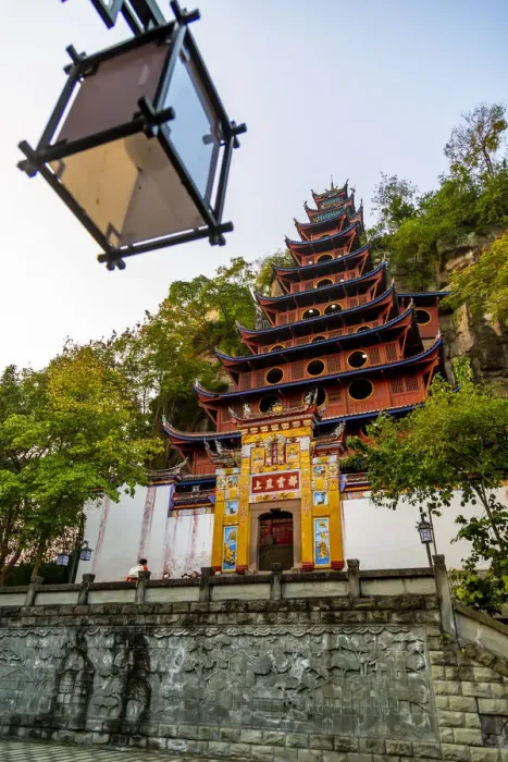 Framed Print : View of Shi Baozhai Pagoda on Yangtze River near Wanzhou, Chongqing, People s Framed Print : View of Shi Baozhai Pagoda on Yangtze River near Wanzhou, Chongqing, People s