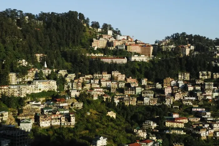 Framed Print : View of Shimla houses, Shimla, Himachal Pradesh, India, Asia Framed Print : View of Shimla houses, Shimla, Himachal Pradesh, India, Asia