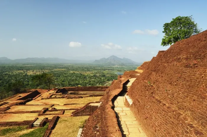 Framed Print : View from top of Sigiriya (Lion Rock), UNESCO World Heritage Site, Sri Lanka, Asia Framed Print : View from top of Sigiriya (Lion Rock), UNESCO World Heritage Site, Sri Lanka, Asia