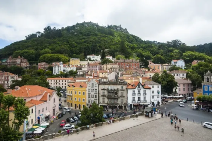 Framed Print : View over Sintra, UNESCO World Heritage Site, Portugal, Europe Framed Print : View over Sintra, UNESCO World Heritage Site, Portugal, Europe