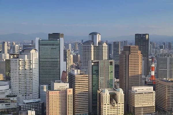 View of skyscrapers of Kita, Osaka, Kansai, Japan, Asia