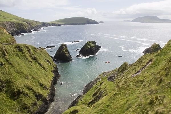 View from Slea Head Drive, Dingle Peninsula, County Kerry, Munster, Republic of Ireland