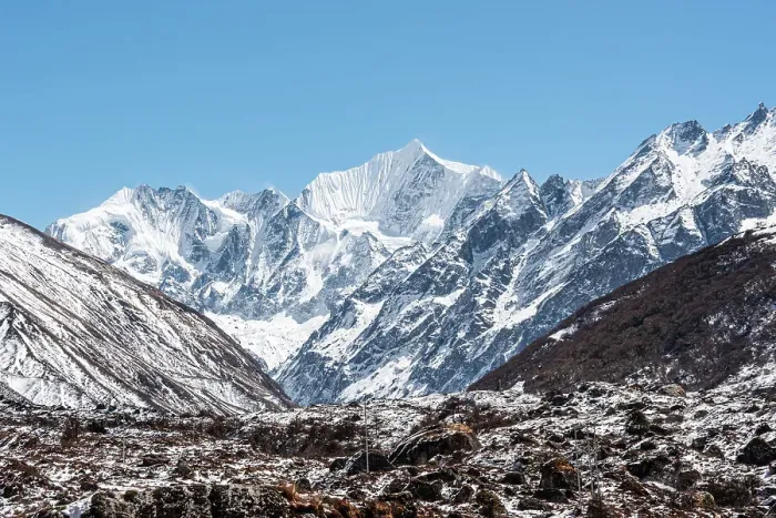 Framed Print : View on the snowy Gangchempo in Lang Tang Valley, high altitude of the Nepal Himalayas, Nepal, Asia Framed Print : View on the snowy Gangchempo in Lang Tang Valley, high altitude of the Nepal Himalayas, Nepal, Asia