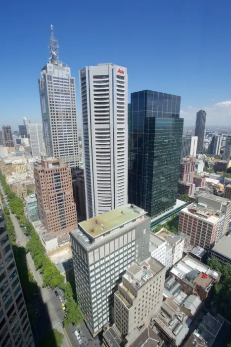 Framed Print : View from Sofitel Melbourne on Collins, Melbourne, Victoria, Australia, Pacific