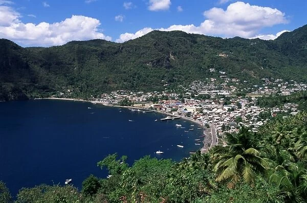 View over Soufriere, St