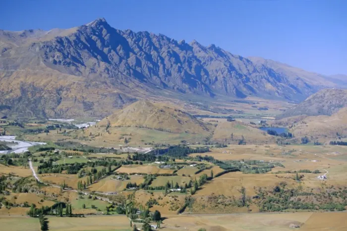Framed Print : View south east from Coronet Peak to the Shotover Valley Framed Print : View south east from Coronet Peak to the Shotover Valley