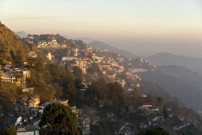 Framed Print : View south from Mussoorie in evening light on foothills of Garwhal Himalaya, Uttarakhand, India, Asia Framed Print : View south from Mussoorie in evening light on foothills of Garwhal Himalaya, Uttarakhand, India, Asia
