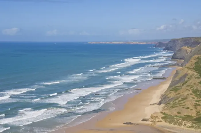 Framed Print : View along the south west coast of Portugal, Costa Vincentina, Praia do Castelejo Framed Print : View along the south west coast of Portugal, Costa Vincentina, Praia do Castelejo