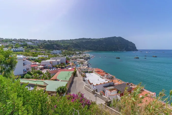 Framed Print : View of Spiaggia di Citara beach, Forio, Island of Ischia, Campania, Italy, Europe Framed Print : View of Spiaggia di Citara beach, Forio, Island of Ischia, Campania, Italy, Europe