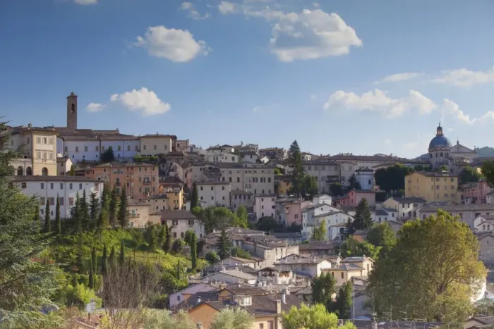 Framed Print : View of Spoleto, Umbria, Italy, Europe Framed Print : View of Spoleto, Umbria, Italy, Europe