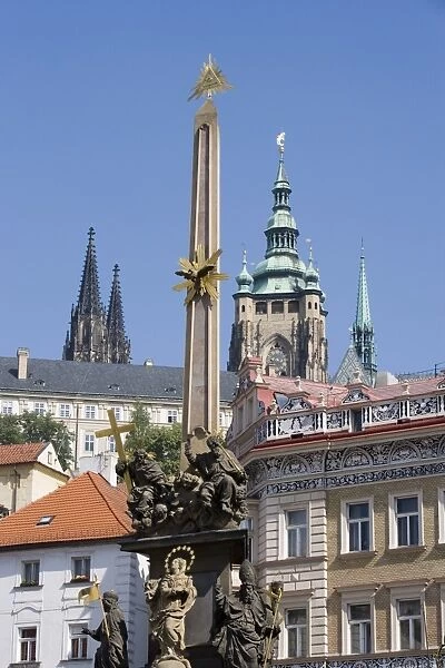 View of St. Vituss Cathedral, UNESCO World Heritage Site, Prague, Czech Republic