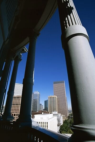 View from State Capitol of downtown skyline