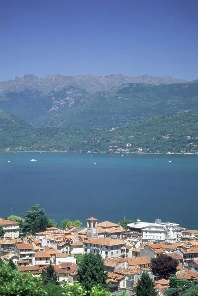 View from Stresa over Lake Maggiore