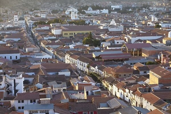 View of Sucre, UNESCO World Heritage Site, Bolivia, South America