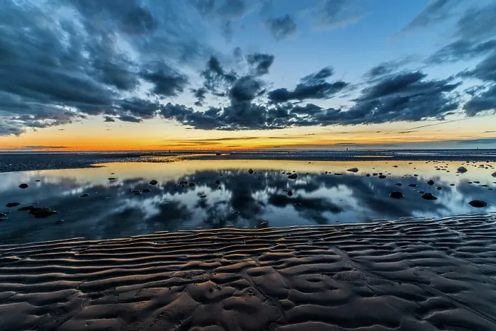 Framed Print : View at sunset towards the Irish Sea, Furness Peninsula and Cumbrian Coast, Sandy Gap, Walney Island, Lancashire, England, United Kingdom, Europe Framed Print : View at sunset towards the Irish Sea, Furness Peninsula and Cumbrian Coast, Sandy Gap, Walney Island, Lancashire, England, United Kingdom, Europe