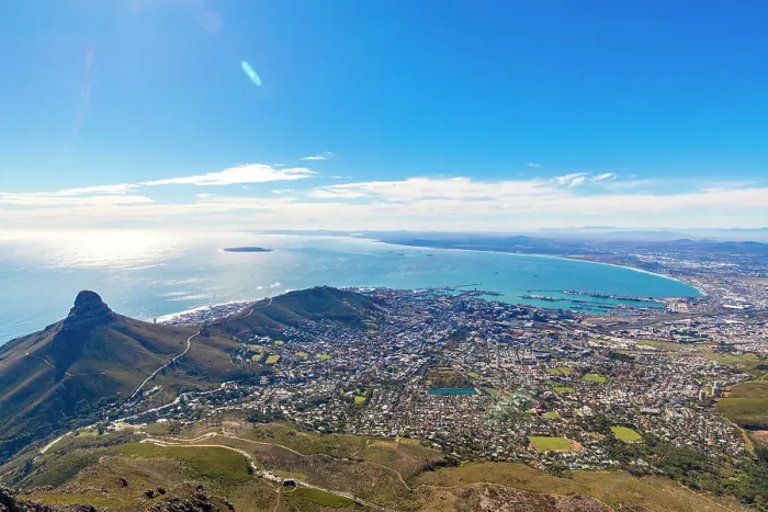 Framed Print : View from Table Mountain, Cape Town, Western Cape Province, South Africa, Africa Framed Print : View from Table Mountain, Cape Town, Western Cape Province, South Africa, Africa