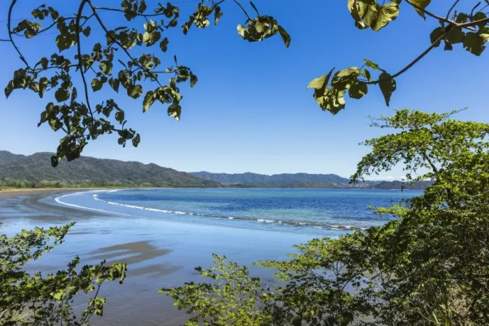 Framed Print : View from Tambor across Ballena Bay towards Pochote on the southern tip of the Nicoya Peninsula Framed Print : View from Tambor across Ballena Bay towards Pochote on the southern tip of the Nicoya Peninsula