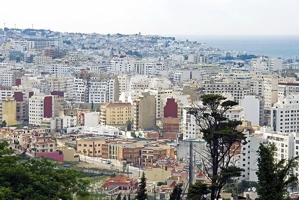 View of Tangier from Charf Hill, Tangier, Morocco, North Africa, Africa