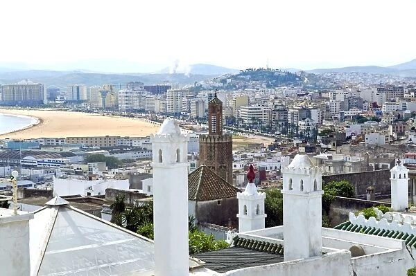 View of Tangier from the Medina, Tangier, Morocco, North Africa, Africa