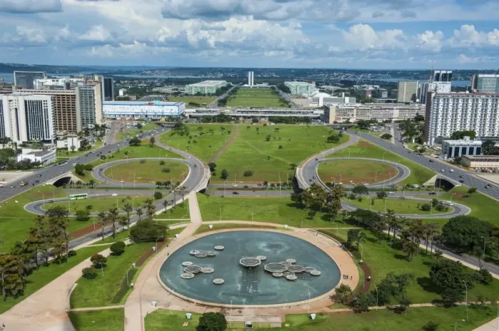 Framed Print : View from the Television Tower over Brasilia, Brazil, South America Framed Print : View from the Television Tower over Brasilia, Brazil, South America