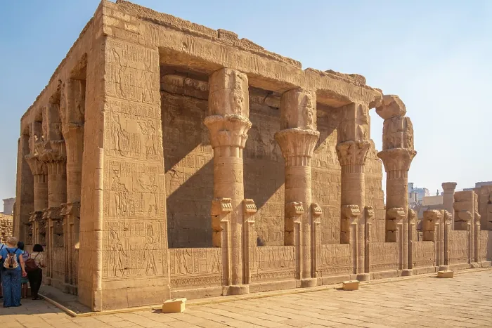 Framed Print : View of Temple of Edfu Mammisi at the entrance to Temple of Edfu, Edfu, Egypt, Africa Framed Print : View of Temple of Edfu Mammisi at the entrance to Temple of Edfu, Edfu, Egypt, Africa
