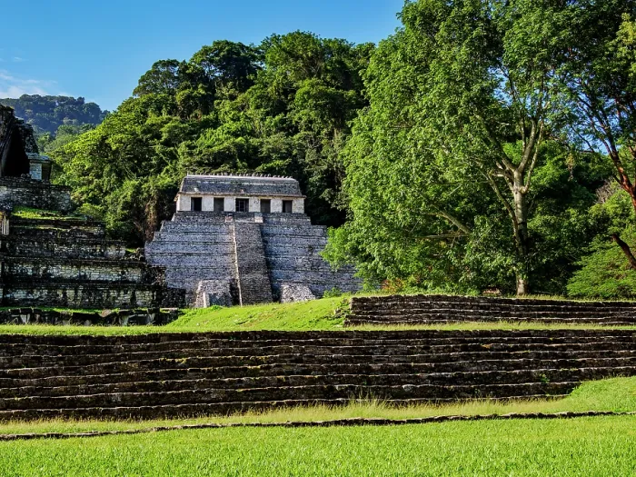 Framed Print : View towards the Temple of the Inscriptions, Palenque Archaeological Site, Palenque, Chiapas State, Mexico Framed Print : View towards the Temple of the Inscriptions, Palenque Archaeological Site, Palenque, Chiapas State, Mexico