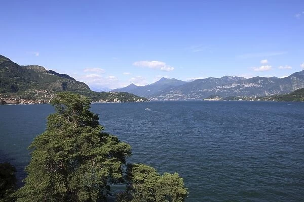 View from Terrace, Lenno, Lake Como, Lombardy, Italy, Europe