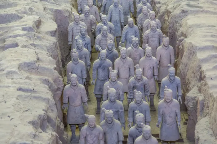 Framed Print : View of Terracotta Warriors in the Tomb Museum, UNESCO World Heritage Site, Xi an Framed Print : View of Terracotta Warriors in the Tomb Museum, UNESCO World Heritage Site, Xi an