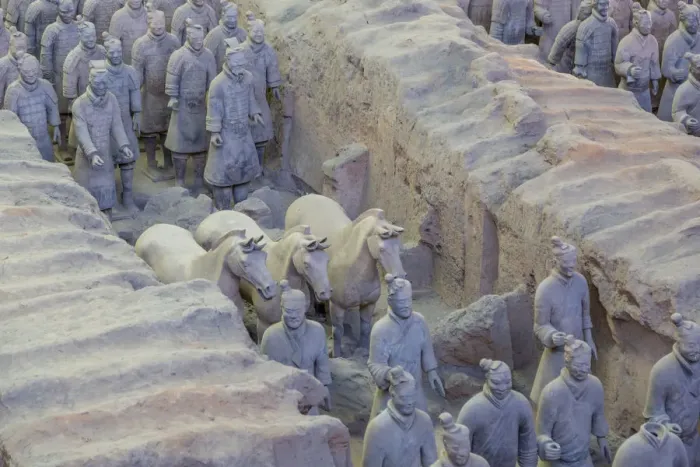 Framed Print : View of Terracotta Warriors in the Tomb Museum, UNESCO World Heritage Site, Xi an Framed Print : View of Terracotta Warriors in the Tomb Museum, UNESCO World Heritage Site, Xi an