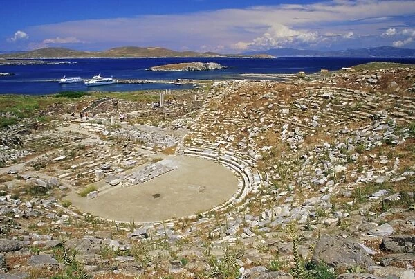View of the theatre and the island