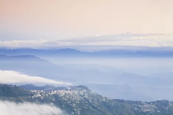 View from Tiger Hill of Kanchenjunga, Kangchendzonga range, Darjeeling