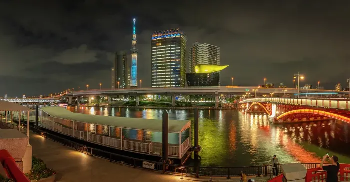 Framed Print : View of Tokyo Skytree, Azuma Bridge and Sumida River at night, Asakusa, Taito City, Tokyo, Honshu, Japan Framed Print : View of Tokyo Skytree, Azuma Bridge and Sumida River at night, Asakusa, Taito City, Tokyo, Honshu, Japan