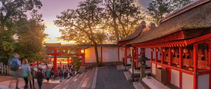 Framed Print : View of Torii Gate at Fushimi Inari Shrine at dusk, Fukakusa Yabunouchicho, Fushimi Ward, Kyoto, Honshu, Japan Framed Print : View of Torii Gate at Fushimi Inari Shrine at dusk, Fukakusa Yabunouchicho, Fushimi Ward, Kyoto, Honshu, Japan