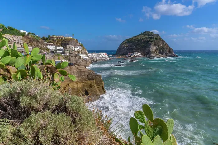 Framed Print : View of Torre di Sant'Angelo from elevated position in Sant'Angelo, Sant'Angelo, Island of Ischia, Campania, Italy, Europe Framed Print : View of Torre di Sant'Angelo from elevated position in Sant'Angelo, Sant'Angelo, Island of Ischia, Campania, Italy, Europe