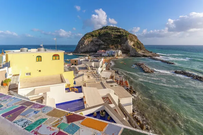 Framed Print : View of Torre di Sant'Angelo from elevated position in Sant'Angelo, Sant'Angelo, Island of Ischia, Campania, Italy, Europe Framed Print : View of Torre di Sant'Angelo from elevated position in Sant'Angelo, Sant'Angelo, Island of Ischia, Campania, Italy, Europe