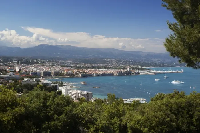 Framed Print : View over town and bay from Phare d Antibes, Antibes, Cap d Antibes, Provence-Alpes-Cote d Azur, French Riviera, Provence, France, Mediterranean, Europe Framed Print : View over town and bay from Phare d Antibes, Antibes, Cap d Antibes, Provence-Alpes-Cote d Azur, French Riviera, Provence, France, Mediterranean, Europe