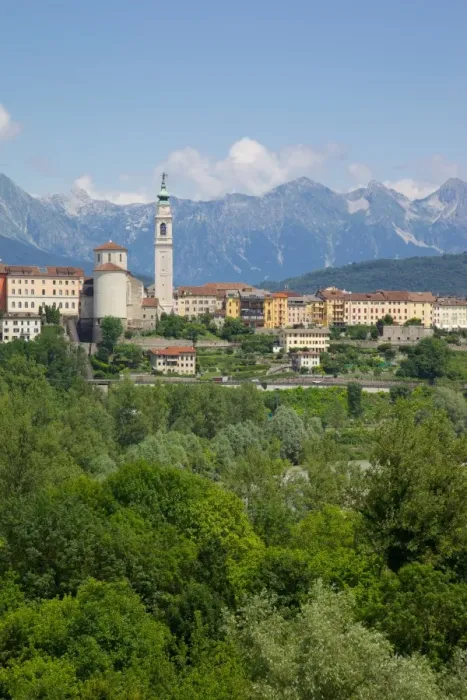 Framed Print : View of town and Duomo of San Martino, Belluno, Province of Belluno, Veneto, Italy, Europe Framed Print : View of town and Duomo of San Martino, Belluno, Province of Belluno, Veneto, Italy, Europe