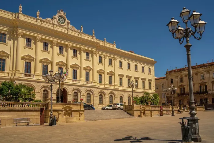 Framed Print : View of Town Hall in Piazza d'Italia in Sassari, Sassari, Sardinia, Italy, Mediterranean, Europe Framed Print : View of Town Hall in Piazza d'Italia in Sassari, Sassari, Sardinia, Italy, Mediterranean, Europe