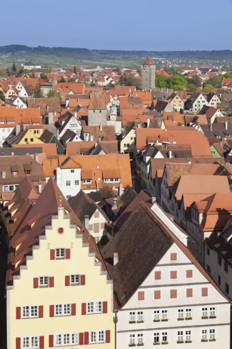 Framed Print : View from town hall, Rothenburg ob der Tauber, Romantic Road (Romantische Strasse), Franconia, Bavaria, Germany, Europe Framed Print : View from town hall, Rothenburg ob der Tauber, Romantic Road (Romantische Strasse), Franconia, Bavaria, Germany, Europe