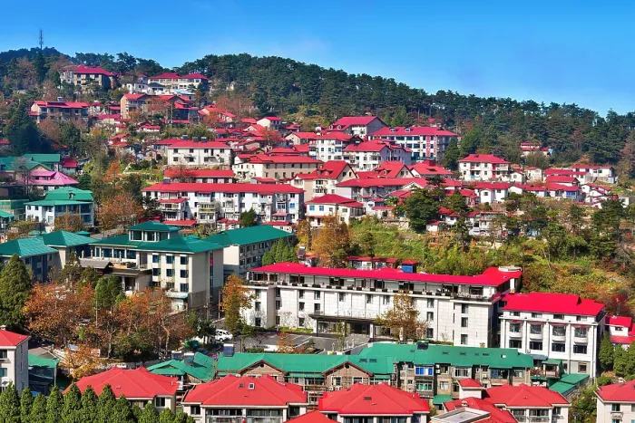Framed Print : View of the town in Lushan (Mount Lu), Jiujiang City, Jiangxi, China