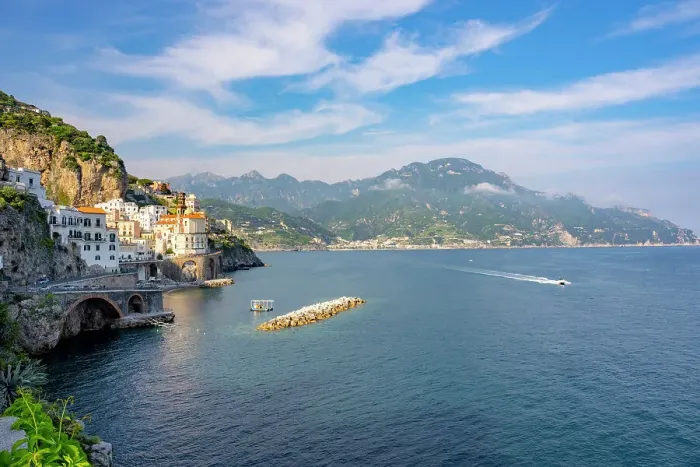 Framed Print : View of the town in Spring, Atrani, Amalfi Coast (Costiera Amalfitana), UNESCO World Heritage Site, Campania, Italy, Europe Framed Print : View of the town in Spring, Atrani, Amalfi Coast (Costiera Amalfitana), UNESCO World Heritage Site, Campania, Italy, Europe