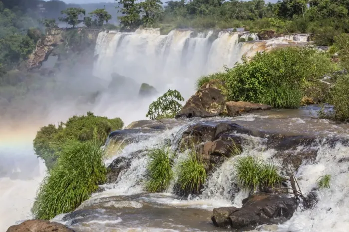 Framed Print : A view from the upper trail, Iguazu Falls National Park, UNESCO World Heritage Site Framed Print : A view from the upper trail, Iguazu Falls National Park, UNESCO World Heritage Site