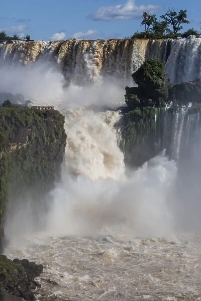 A view from the upper trail, Iguazu Falls National Park, UNESCO World Heritage Site