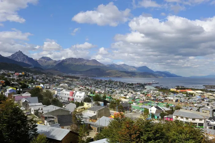 Framed Print : View of Ushuaia, Tierra del Fuego, Patagonia, Argentina, South America Framed Print : View of Ushuaia, Tierra del Fuego, Patagonia, Argentina, South America