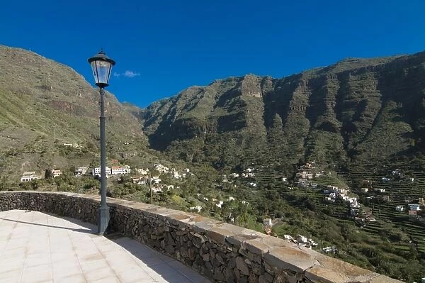 View into Valle Gran Rey, La Gomera, Canary Islands, Spain, Europe
