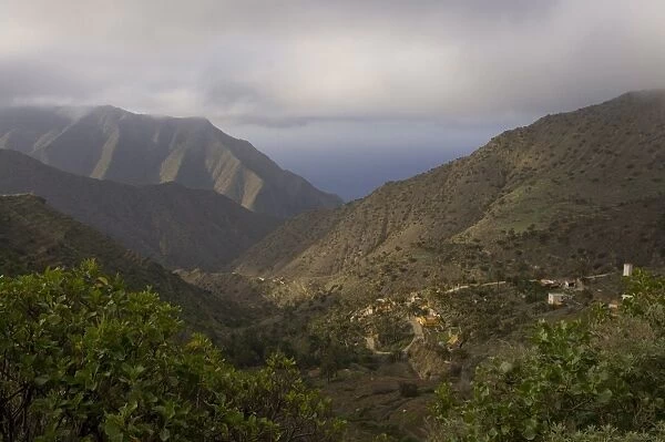View over a valley, Garajonay National Park, UNESCO World Heritage Site