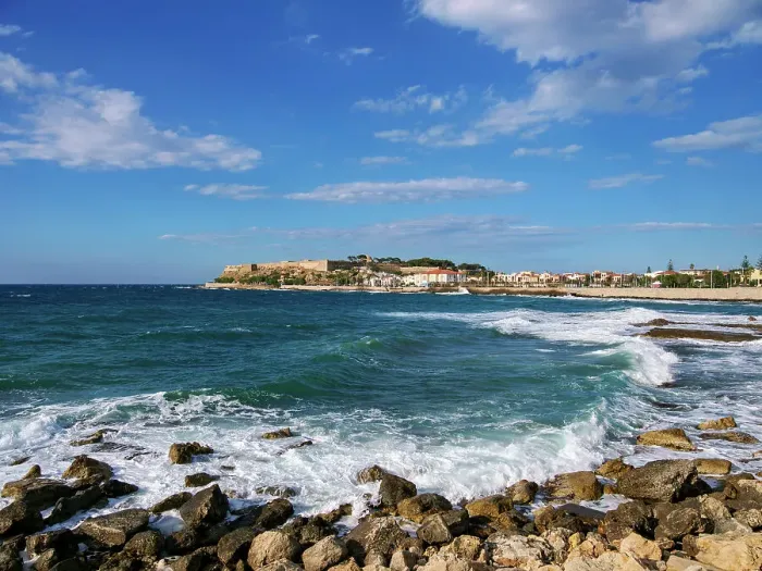 Framed Print : View towards the Venetian Fortezza Castle, City of Rethymno, Rethymno Region, Crete, Greek Islands, Greece, Europe Framed Print : View towards the Venetian Fortezza Castle, City of Rethymno, Rethymno Region, Crete, Greek Islands, Greece, Europe