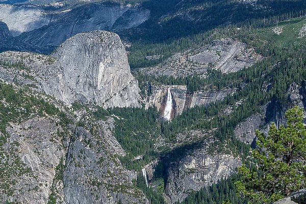 View over the Vernal and Nevada Falls, Yosemite National Park, UNESCO World Heritage Site, California, United States of America, North America